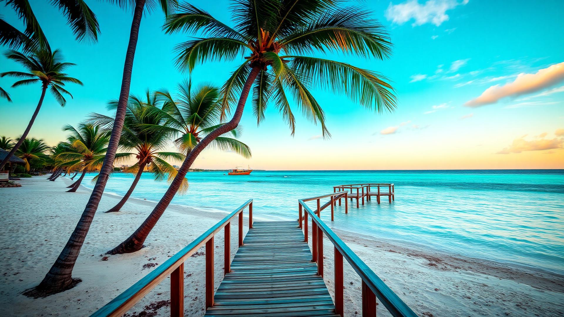 Tropical beach destination